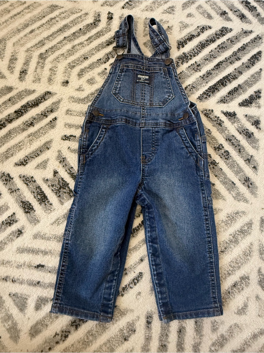 OshKosh B'gosh Dark Blue Denim Kids Overalls